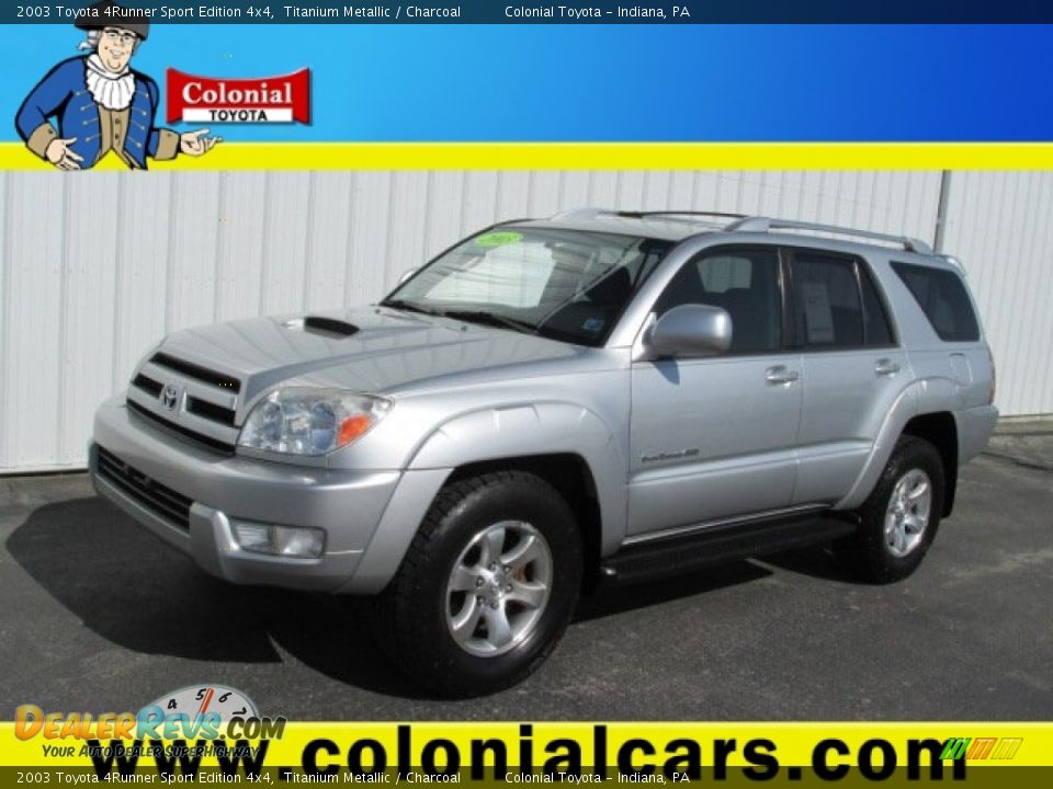 2003 Toyota 4Runner Sport Edition 4x4 Titanium Metallic / Charcoal Photo #1