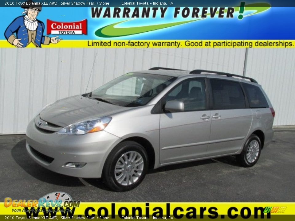 2010 Toyota Sienna XLE AWD Silver Shadow Pearl / Stone Photo #1
