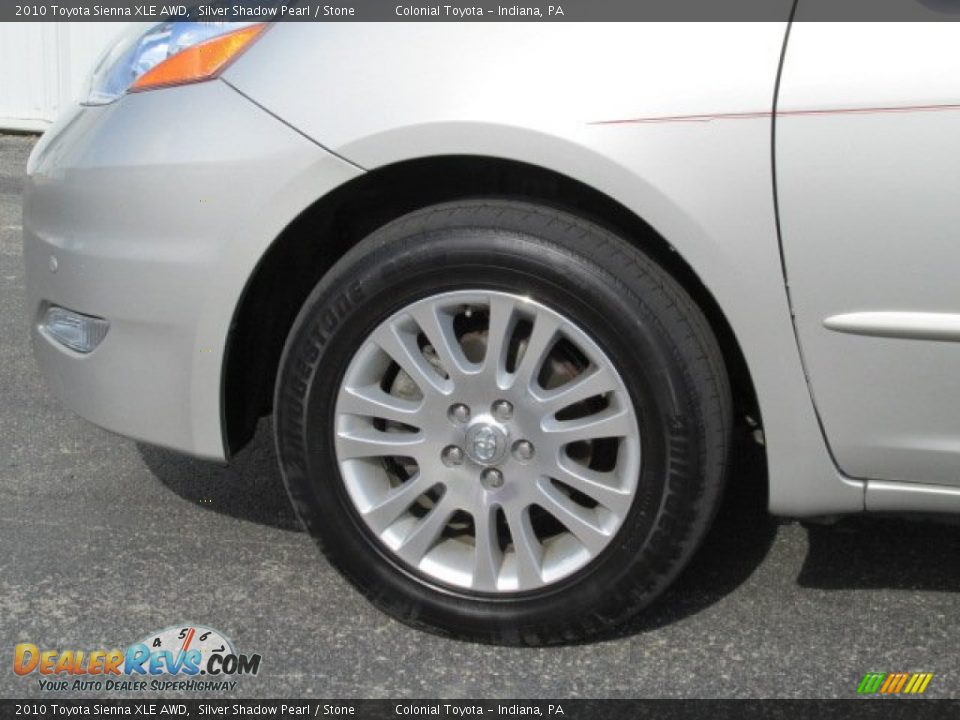 2010 Toyota Sienna XLE AWD Silver Shadow Pearl / Stone Photo #3