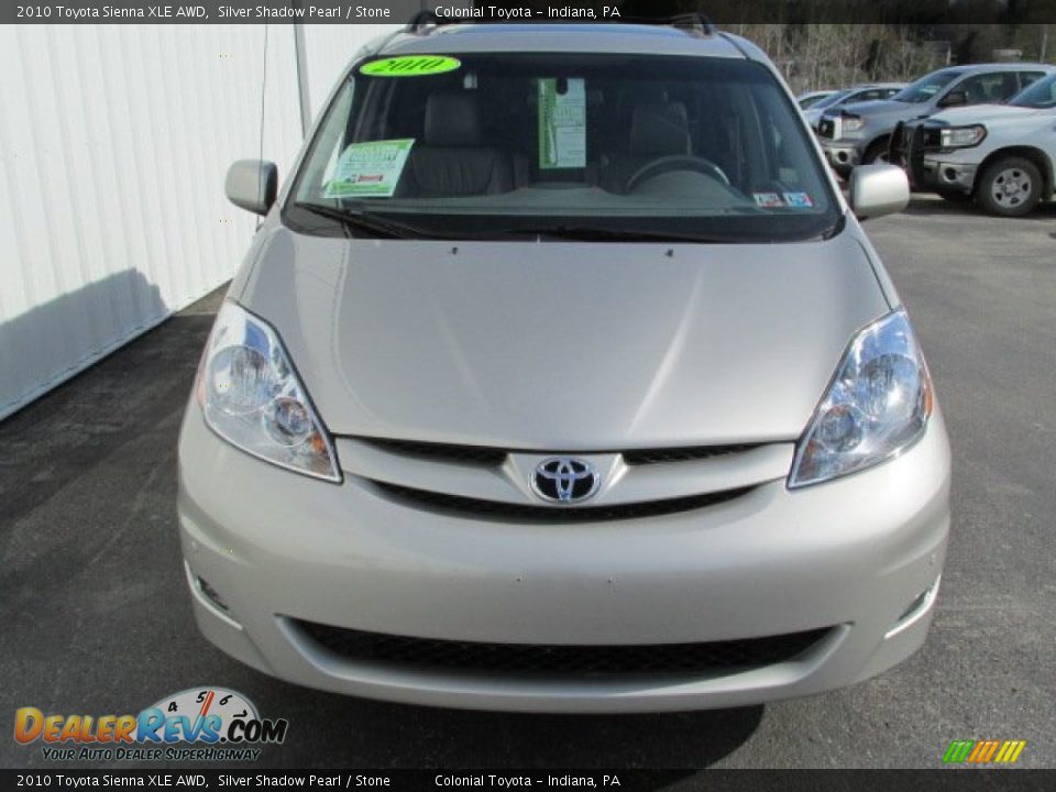 2010 Toyota Sienna XLE AWD Silver Shadow Pearl / Stone Photo #5