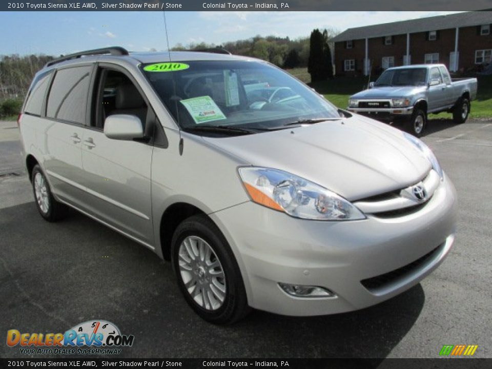 2010 Toyota Sienna XLE AWD Silver Shadow Pearl / Stone Photo #6