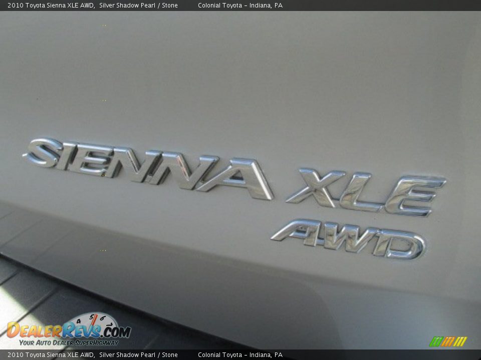2010 Toyota Sienna XLE AWD Silver Shadow Pearl / Stone Photo #8
