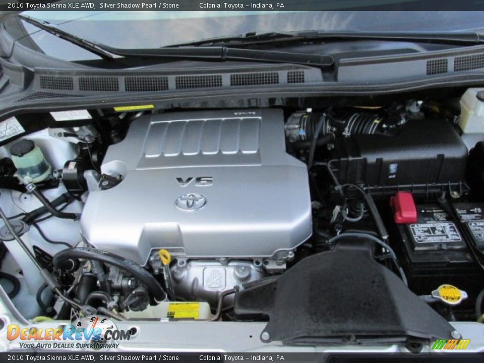 2010 Toyota Sienna XLE AWD Silver Shadow Pearl / Stone Photo #9