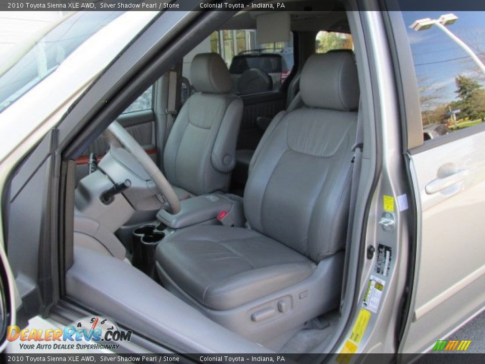 2010 Toyota Sienna XLE AWD Silver Shadow Pearl / Stone Photo #11