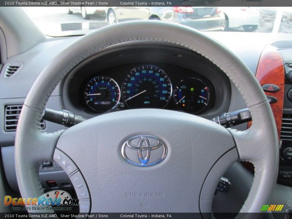 2010 Toyota Sienna XLE AWD Silver Shadow Pearl / Stone Photo #13
