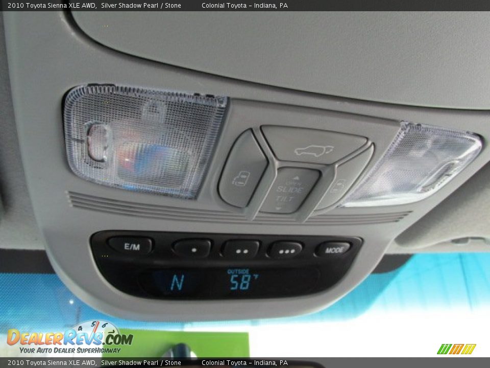 2010 Toyota Sienna XLE AWD Silver Shadow Pearl / Stone Photo #18