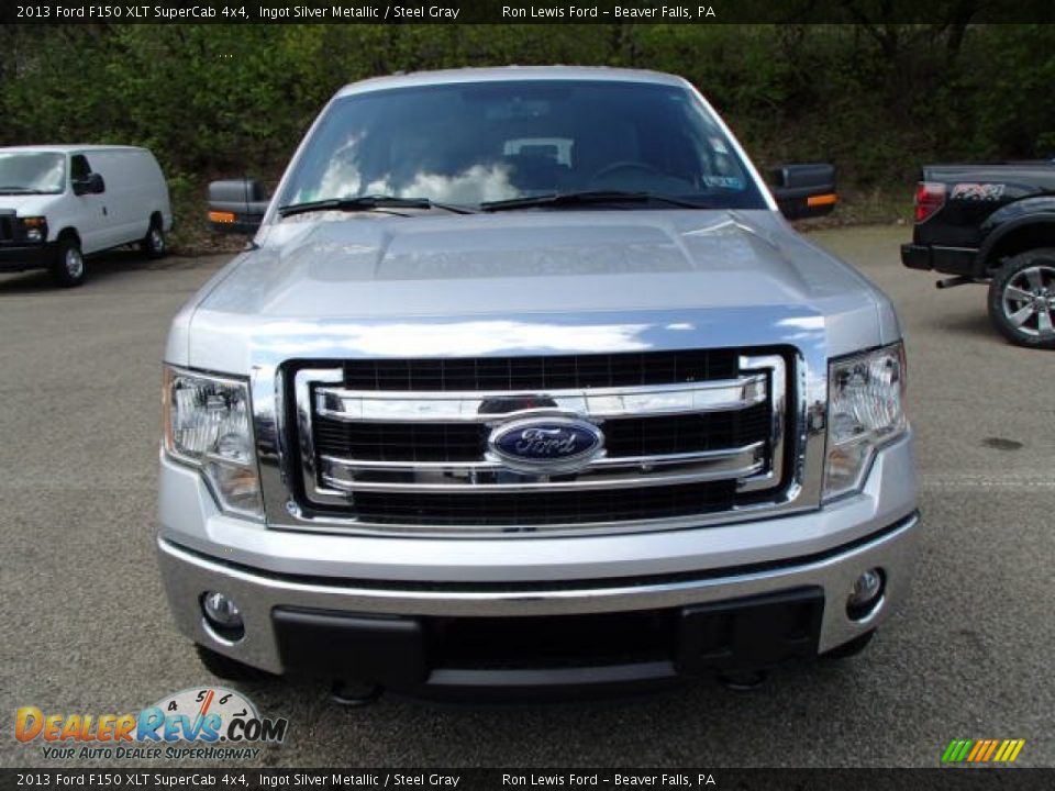 Ingot Silver Metallic 2013 Ford F150 XLT SuperCab 4x4 Photo #3