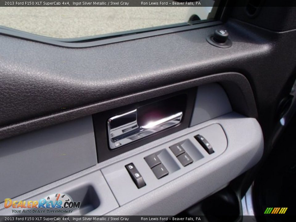 2013 Ford F150 XLT SuperCab 4x4 Ingot Silver Metallic / Steel Gray Photo #15