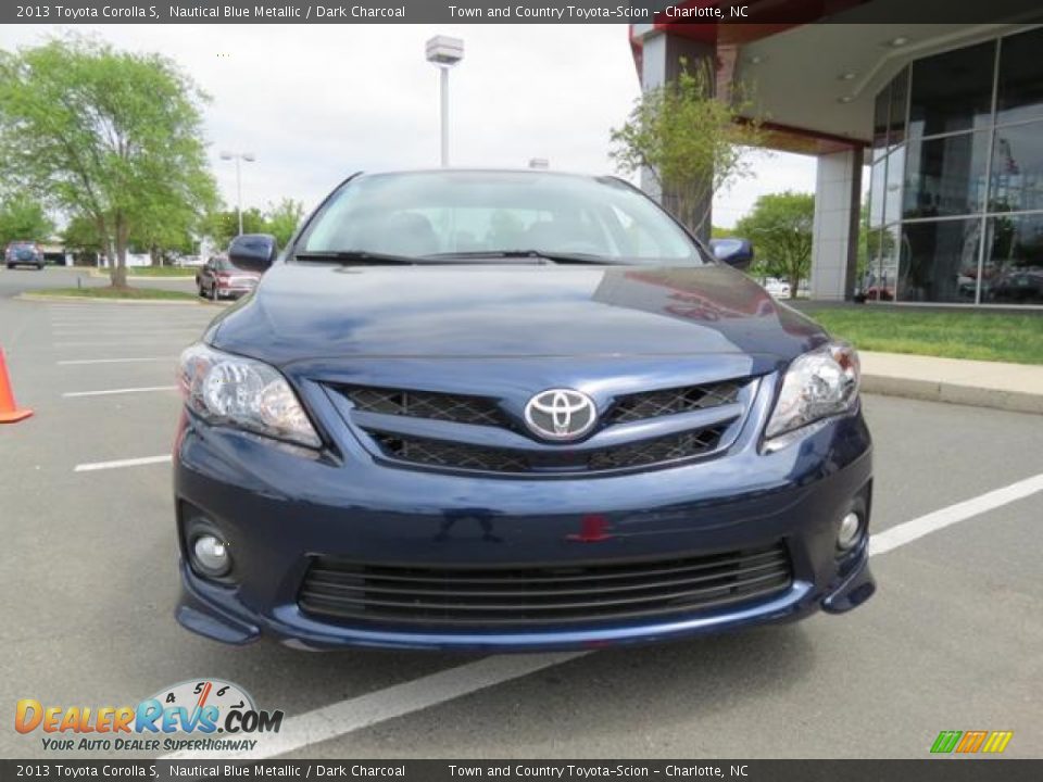 2013 Toyota Corolla S Nautical Blue Metallic / Dark Charcoal Photo #2