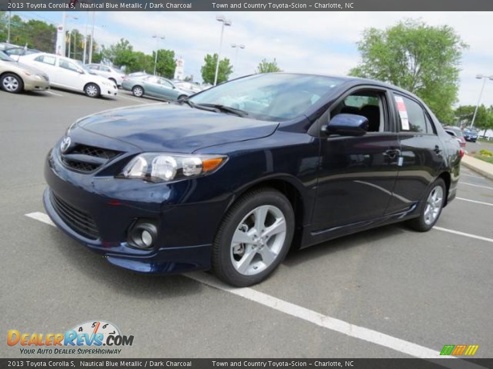 2013 Toyota Corolla S Nautical Blue Metallic / Dark Charcoal Photo #3