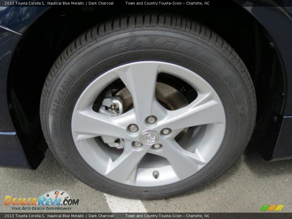 2013 Toyota Corolla S Nautical Blue Metallic / Dark Charcoal Photo #4