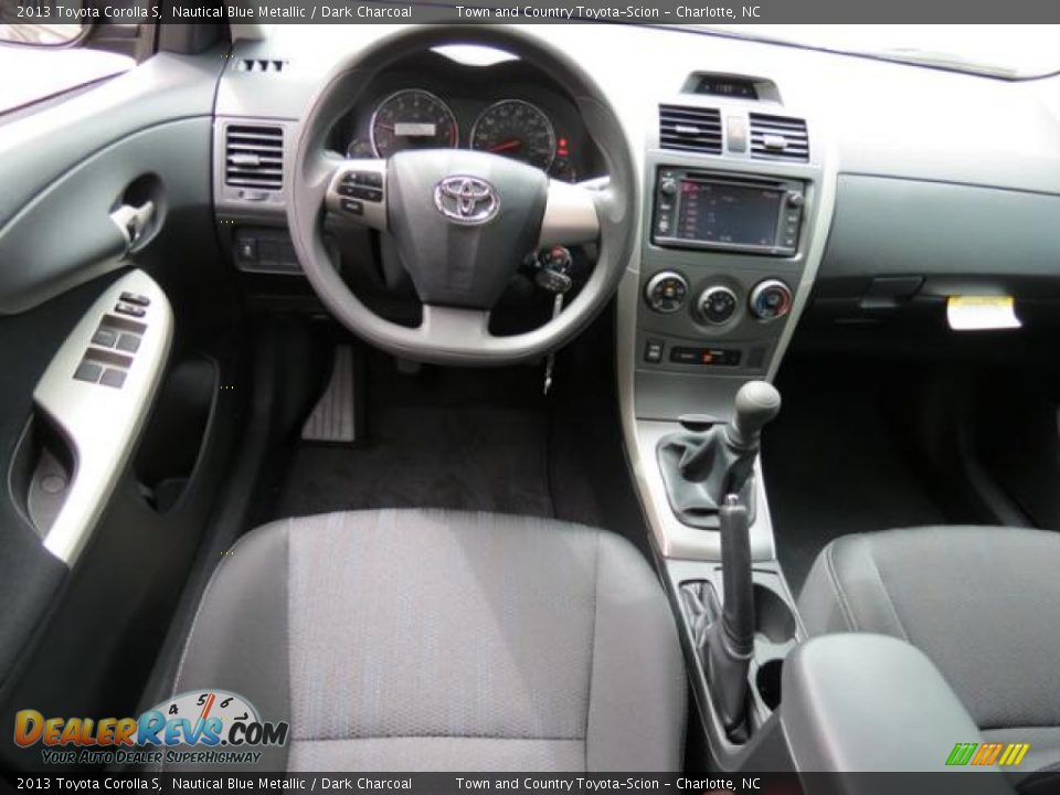 2013 Toyota Corolla S Nautical Blue Metallic / Dark Charcoal Photo #5