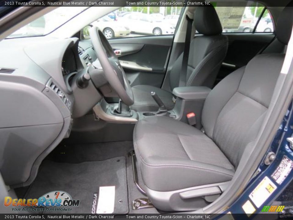 2013 Toyota Corolla S Nautical Blue Metallic / Dark Charcoal Photo #8