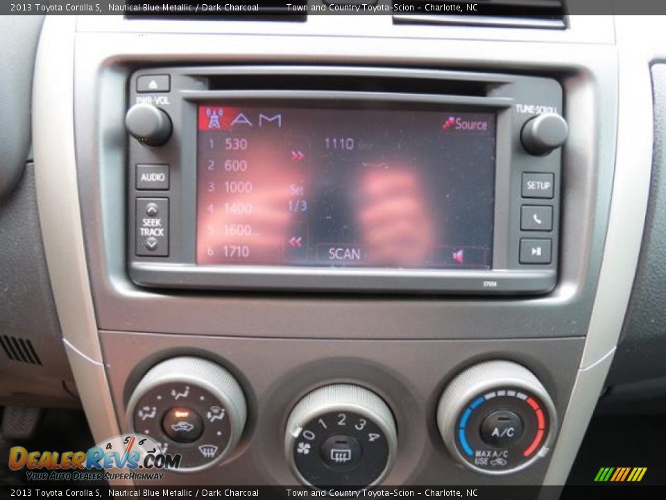 2013 Toyota Corolla S Nautical Blue Metallic / Dark Charcoal Photo #12