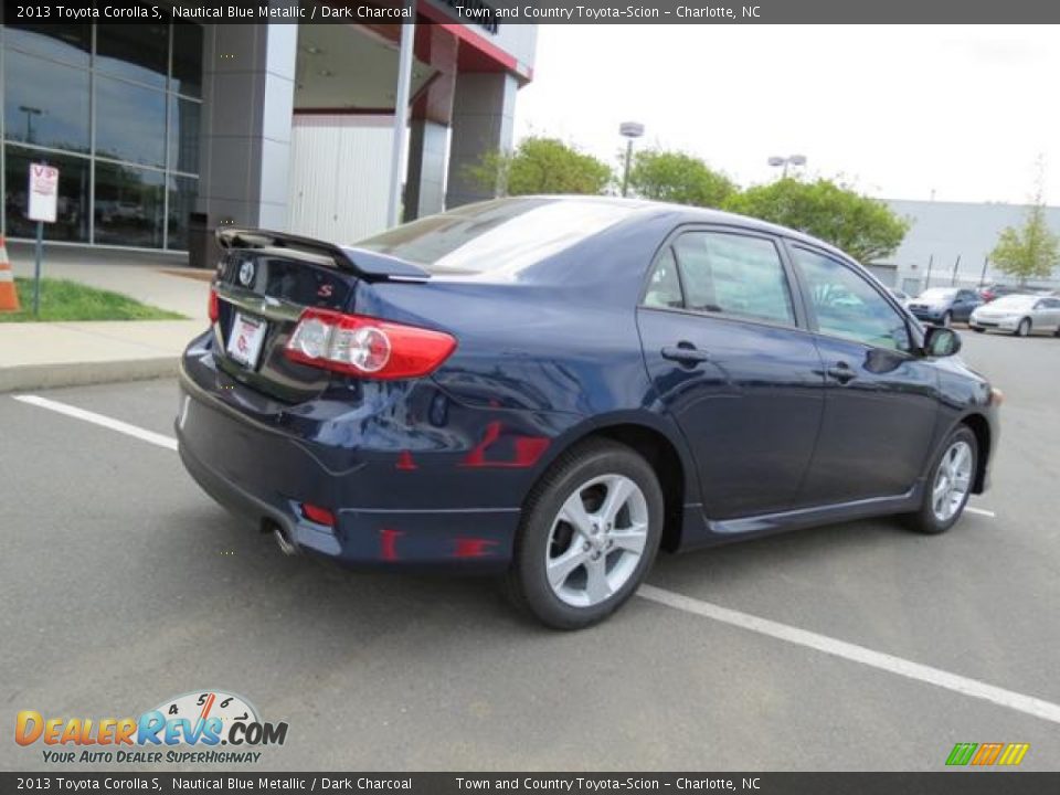 2013 Toyota Corolla S Nautical Blue Metallic / Dark Charcoal Photo #17