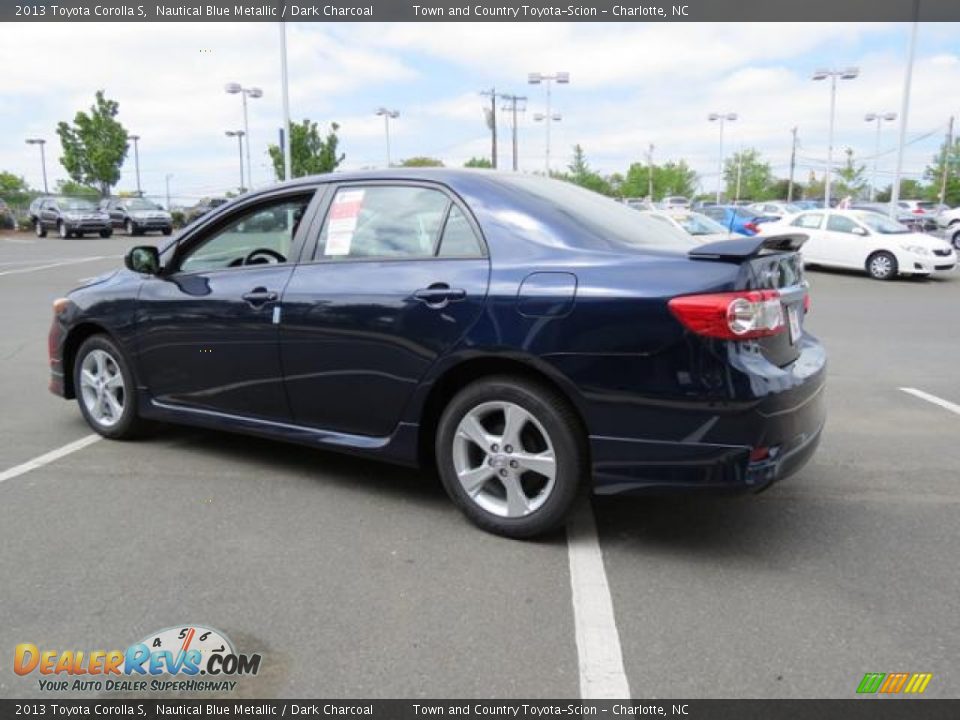 2013 Toyota Corolla S Nautical Blue Metallic / Dark Charcoal Photo #19
