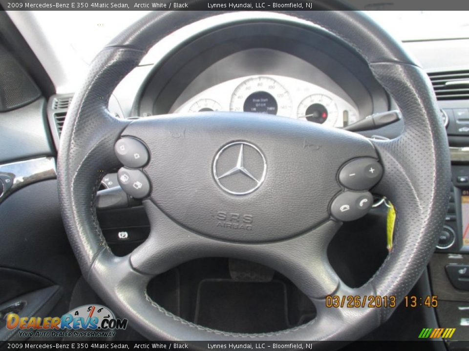 2009 Mercedes-Benz E 350 4Matic Sedan Arctic White / Black Photo #14