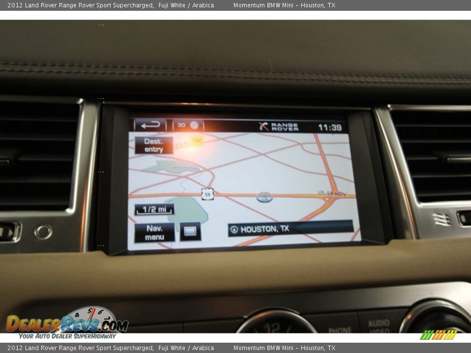 2012 Land Rover Range Rover Sport Supercharged Fuji White / Arabica Photo #21