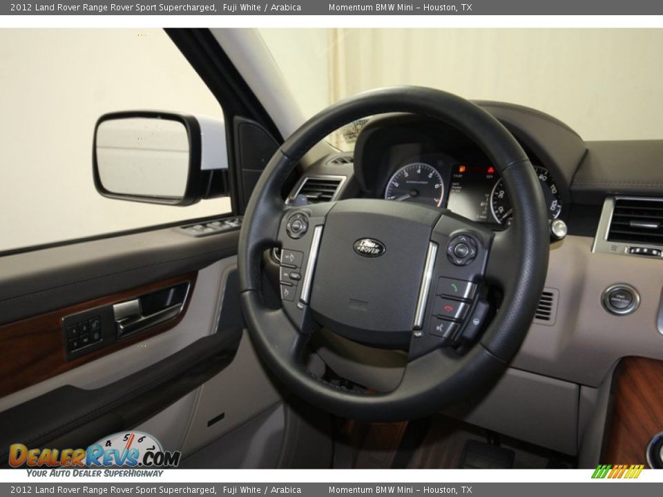 2012 Land Rover Range Rover Sport Supercharged Fuji White / Arabica Photo #34