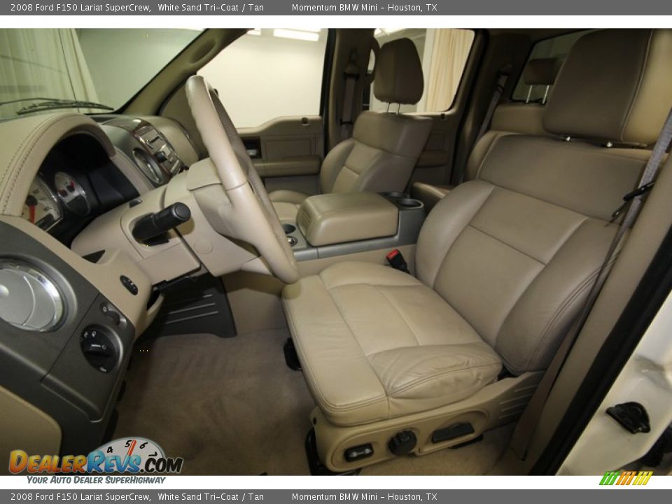 Tan Interior - 2008 Ford F150 Lariat SuperCrew Photo #3