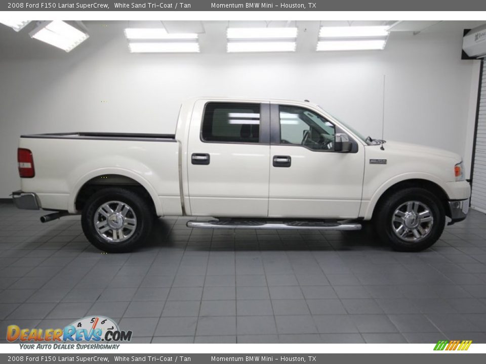 White Sand Tri-Coat 2008 Ford F150 Lariat SuperCrew Photo #6