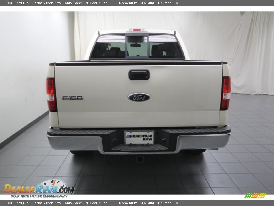 2008 Ford F150 Lariat SuperCrew White Sand Tri-Coat / Tan Photo #11