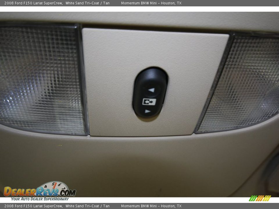 2008 Ford F150 Lariat SuperCrew White Sand Tri-Coat / Tan Photo #18