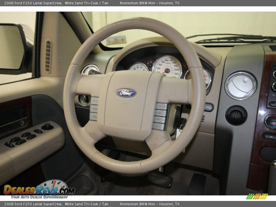 2008 Ford F150 Lariat SuperCrew Steering Wheel Photo #29