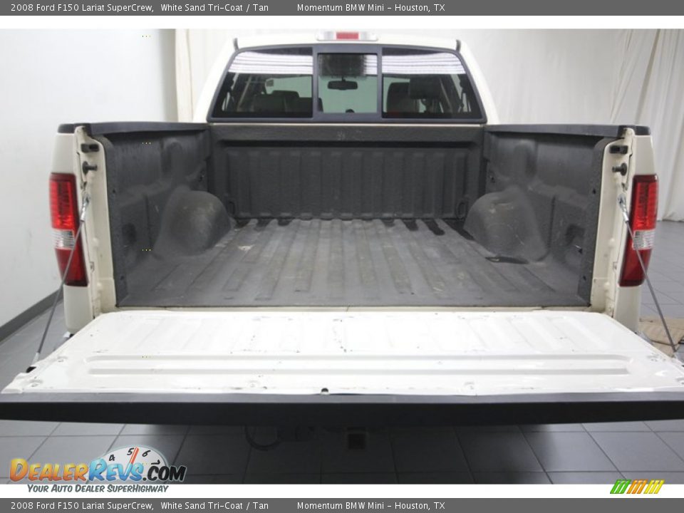 2008 Ford F150 Lariat SuperCrew White Sand Tri-Coat / Tan Photo #31