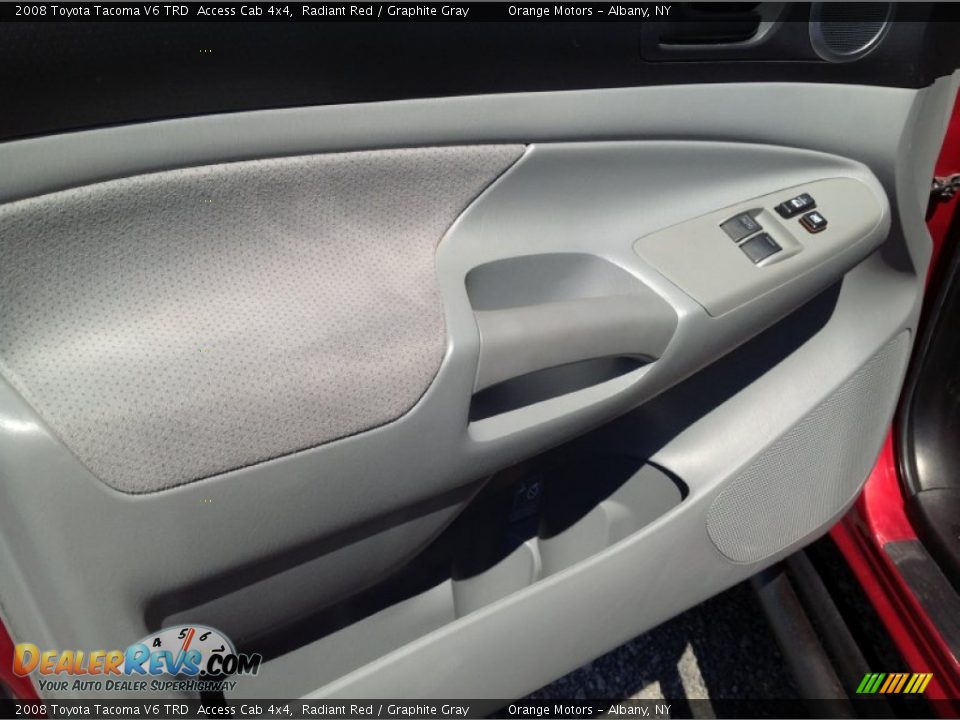 2008 Toyota Tacoma V6 TRD  Access Cab 4x4 Radiant Red / Graphite Gray Photo #10
