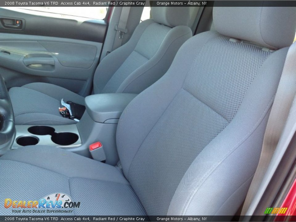2008 Toyota Tacoma V6 TRD  Access Cab 4x4 Radiant Red / Graphite Gray Photo #11