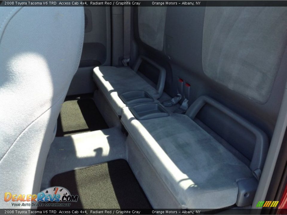 2008 Toyota Tacoma V6 TRD  Access Cab 4x4 Radiant Red / Graphite Gray Photo #12
