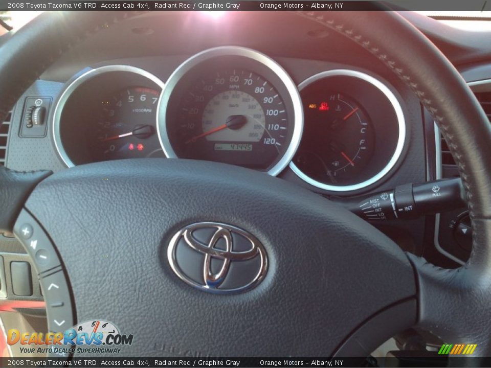 2008 Toyota Tacoma V6 TRD  Access Cab 4x4 Radiant Red / Graphite Gray Photo #16