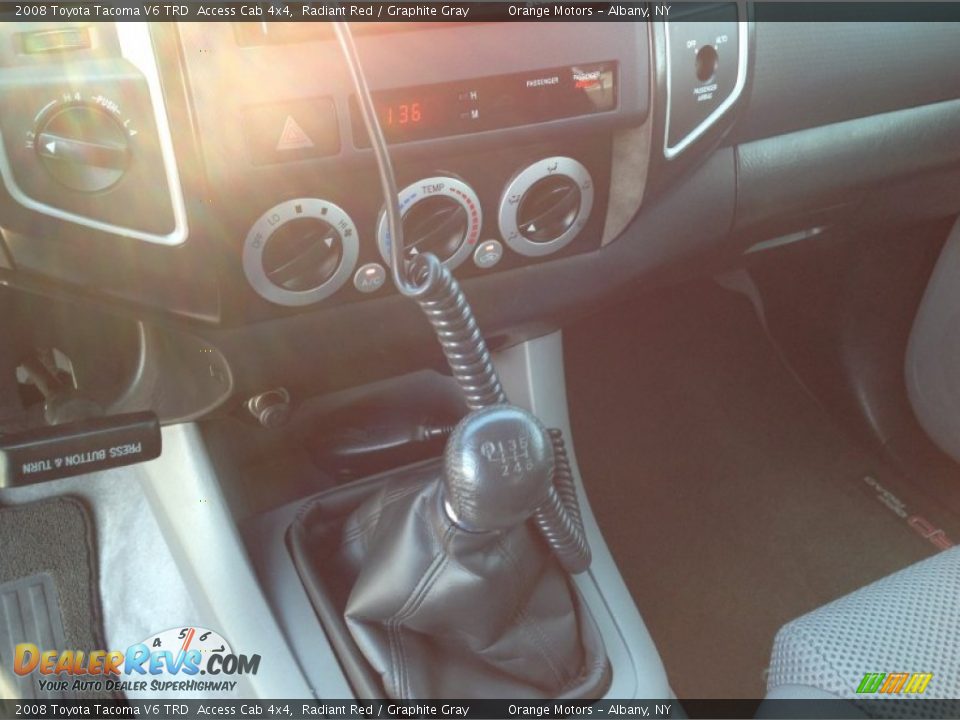 2008 Toyota Tacoma V6 TRD  Access Cab 4x4 Radiant Red / Graphite Gray Photo #18