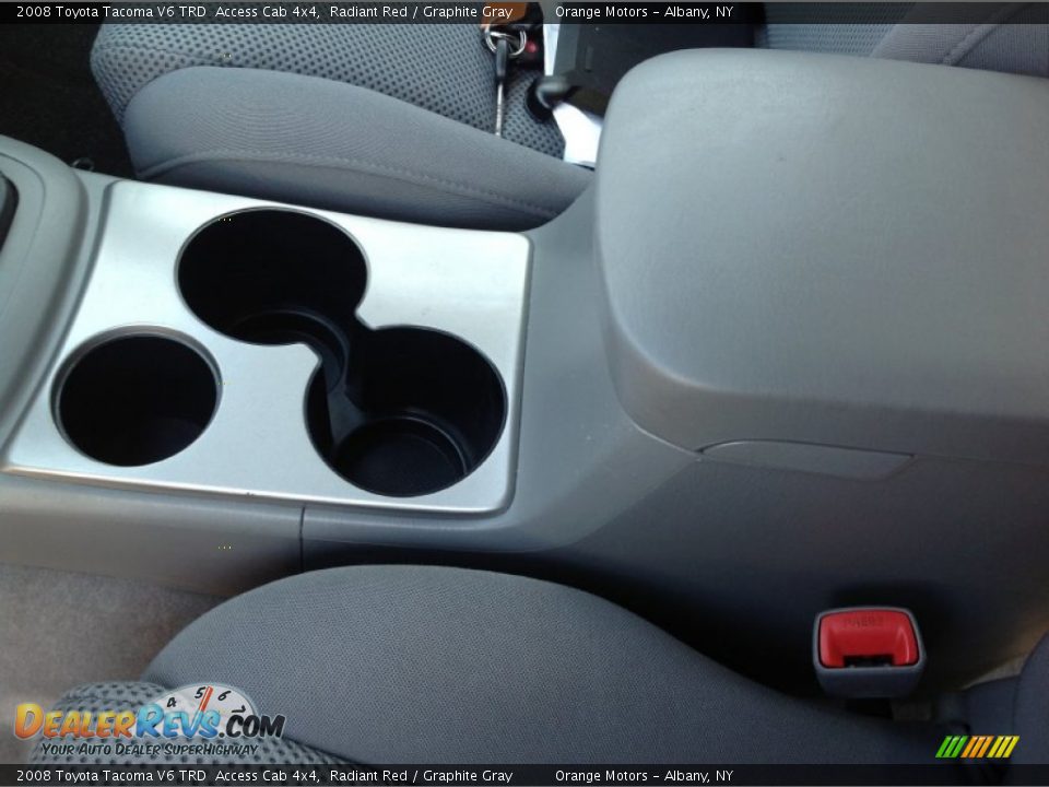 2008 Toyota Tacoma V6 TRD  Access Cab 4x4 Radiant Red / Graphite Gray Photo #19
