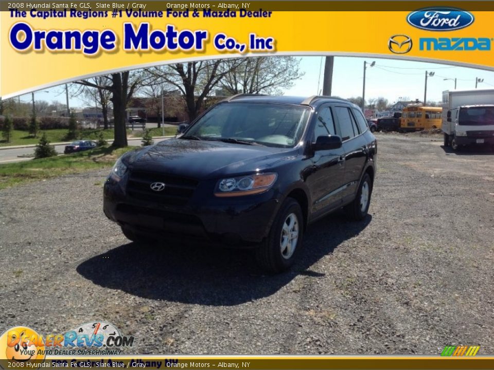 2008 Hyundai Santa Fe GLS Slate Blue / Gray Photo #1