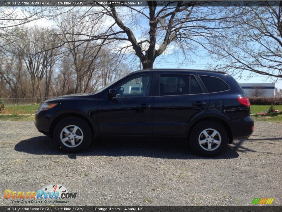 2008 Hyundai Santa Fe GLS Slate Blue / Gray Photo #2