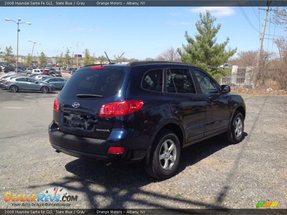 2008 Hyundai Santa Fe GLS Slate Blue / Gray Photo #5