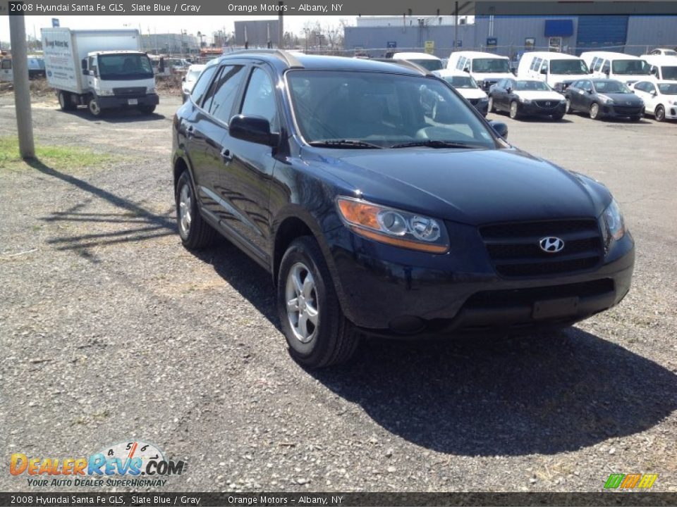 2008 Hyundai Santa Fe GLS Slate Blue / Gray Photo #7