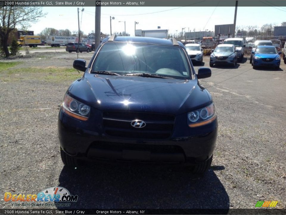 2008 Hyundai Santa Fe GLS Slate Blue / Gray Photo #8