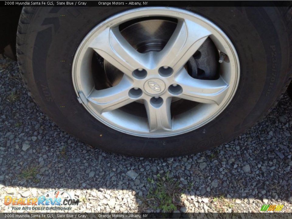 2008 Hyundai Santa Fe GLS Slate Blue / Gray Photo #9