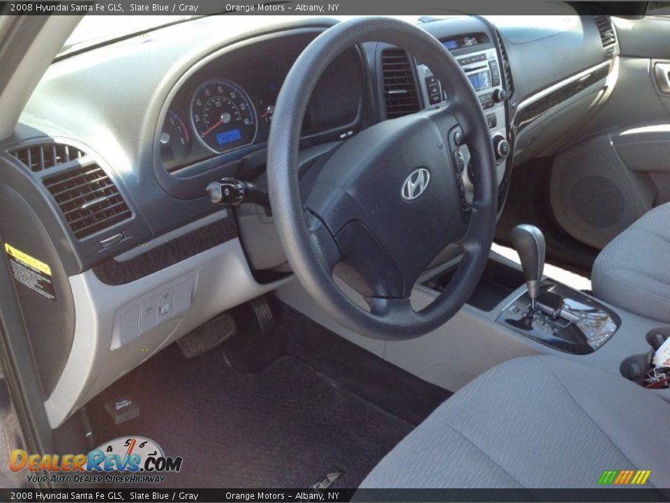 2008 Hyundai Santa Fe GLS Slate Blue / Gray Photo #10