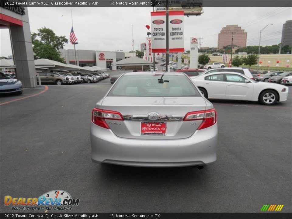 2012 Toyota Camry XLE Classic Silver Metallic / Ash Photo #6