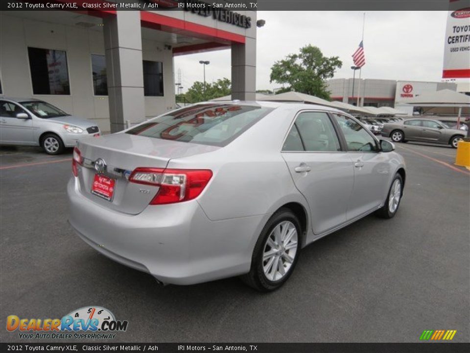 2012 Toyota Camry XLE Classic Silver Metallic / Ash Photo #7