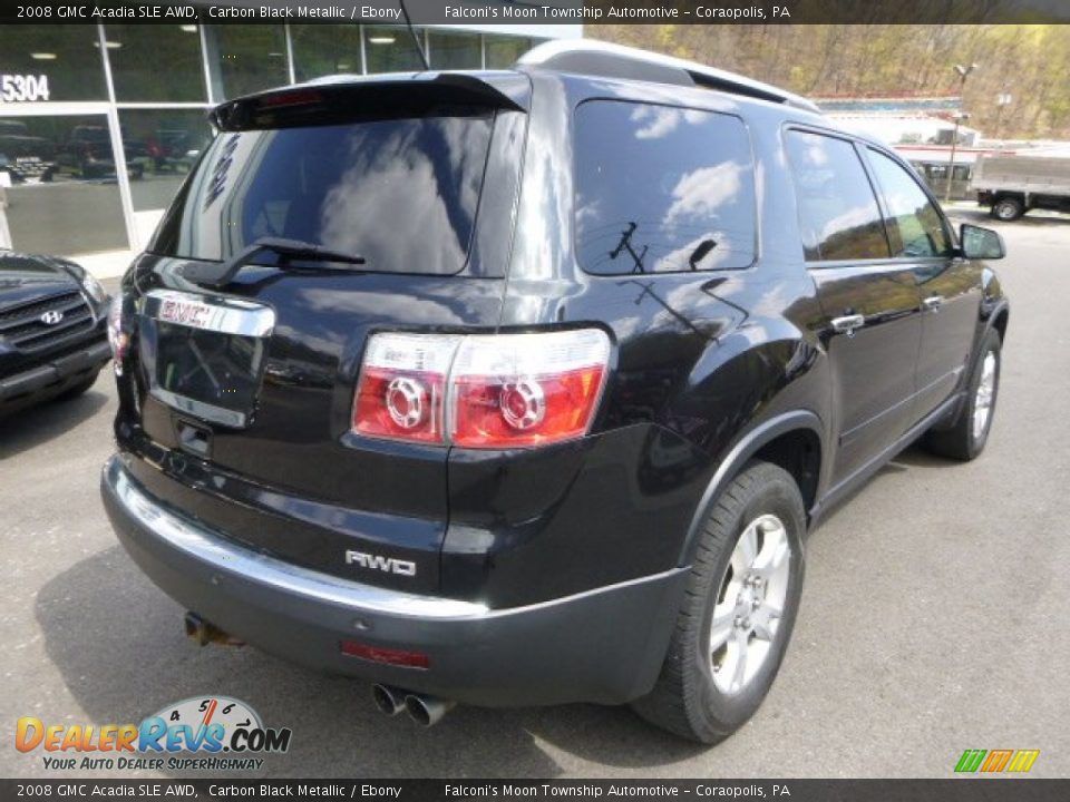 2008 GMC Acadia SLE AWD Carbon Black Metallic / Ebony Photo #2