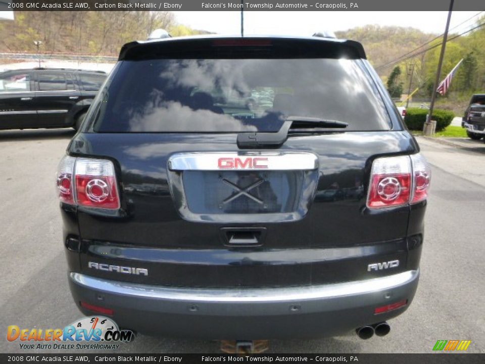 2008 GMC Acadia SLE AWD Carbon Black Metallic / Ebony Photo #3