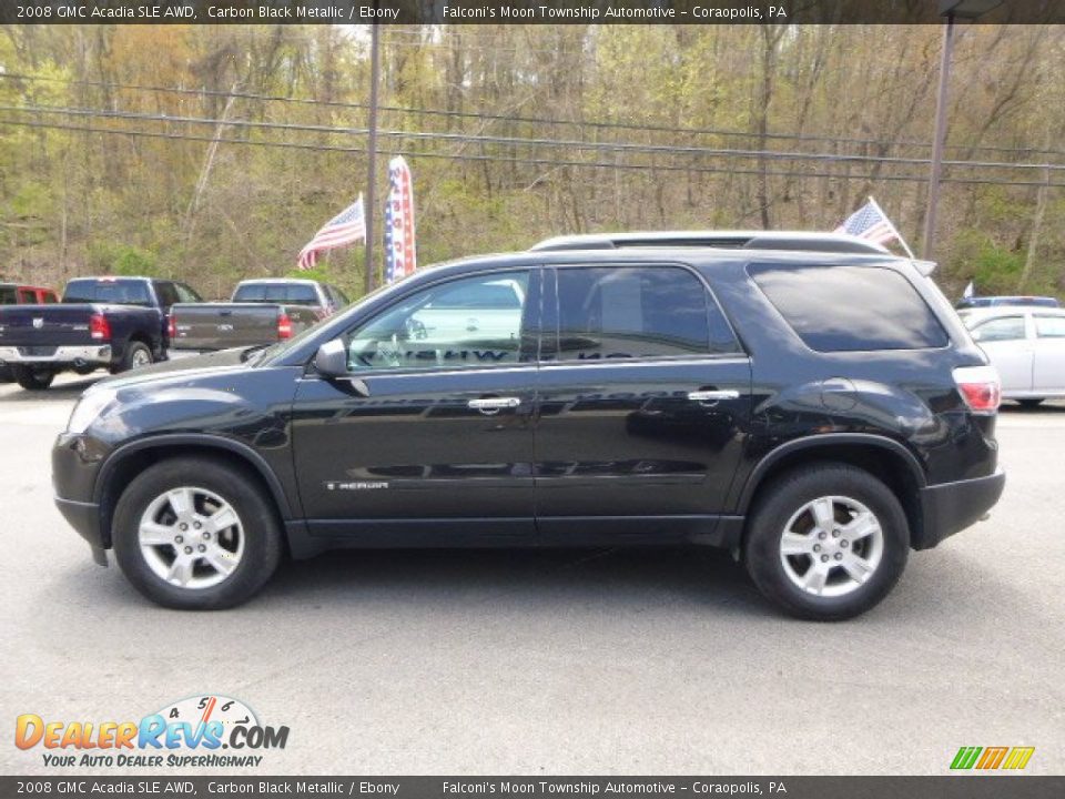 2008 GMC Acadia SLE AWD Carbon Black Metallic / Ebony Photo #5