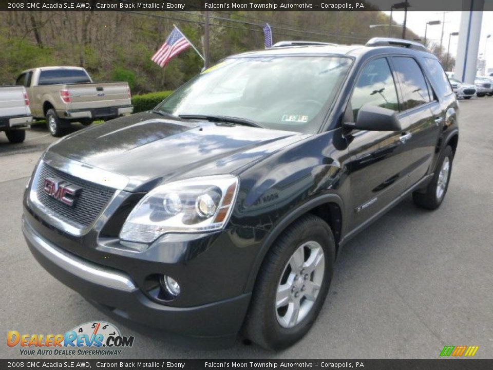 2008 GMC Acadia SLE AWD Carbon Black Metallic / Ebony Photo #6