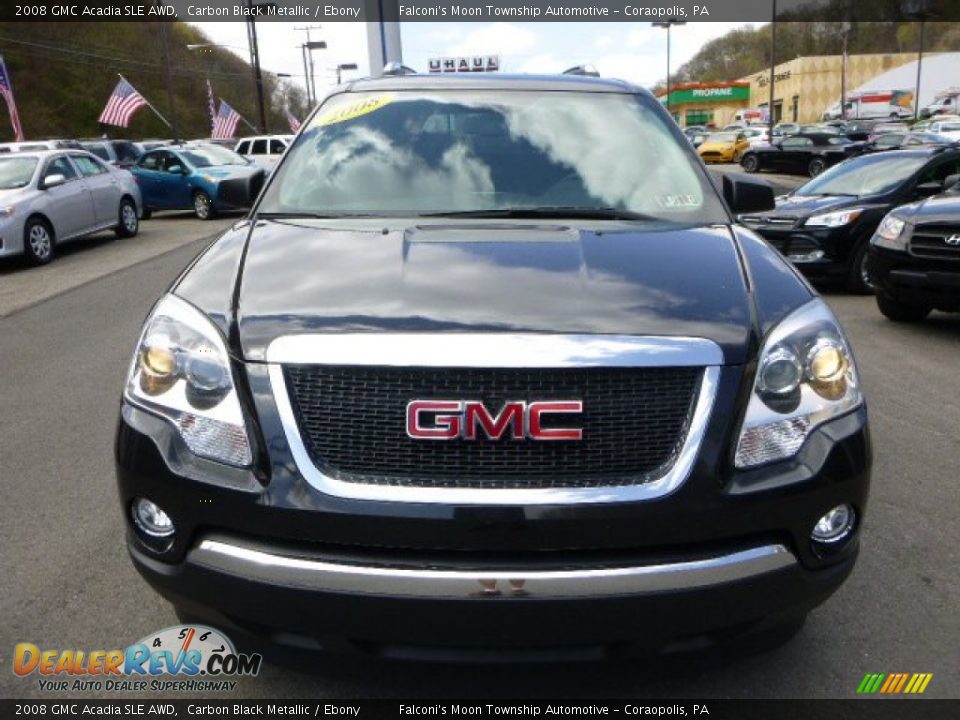 2008 GMC Acadia SLE AWD Carbon Black Metallic / Ebony Photo #7