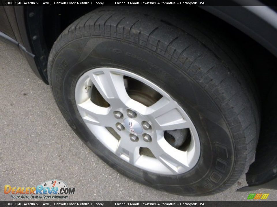 2008 GMC Acadia SLE AWD Carbon Black Metallic / Ebony Photo #9